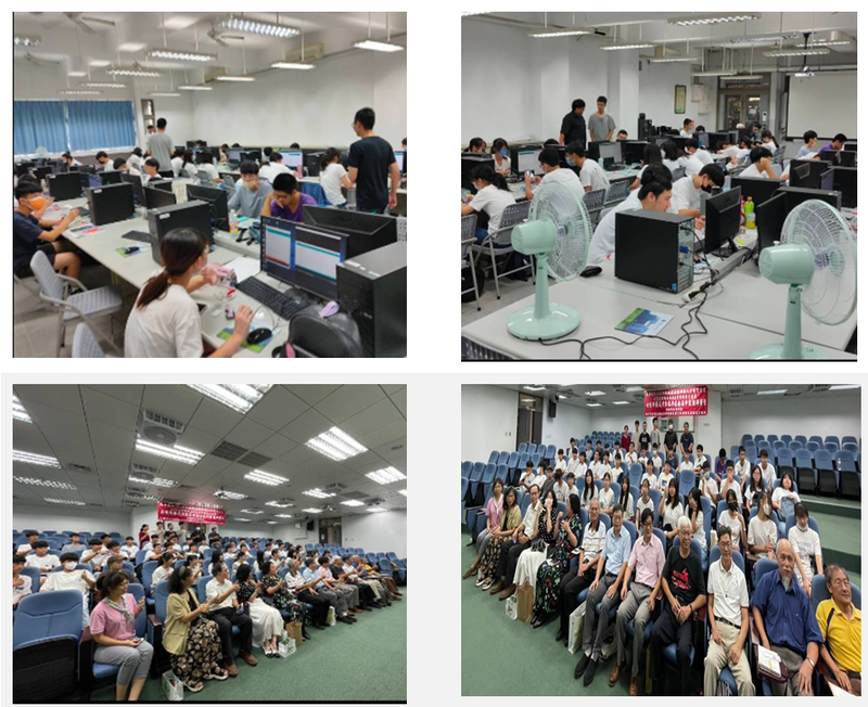 圖2、「暑期女性研發人才紮根於在地高中推動研習營」開幕與研習圖片