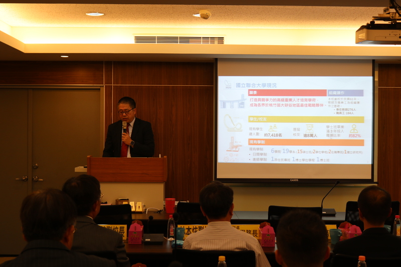 圖8.侯帝光校長進行校務簡報圖片
