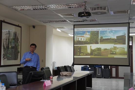 國立成功大學陳國聲教授介紹布爾諾理工大學予本校圖片