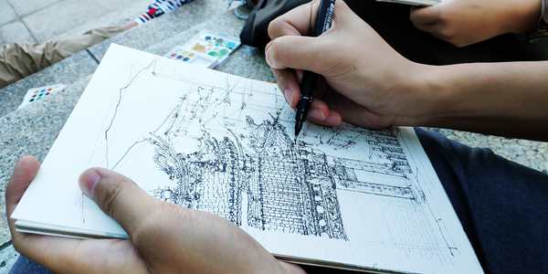 學原速寫作品