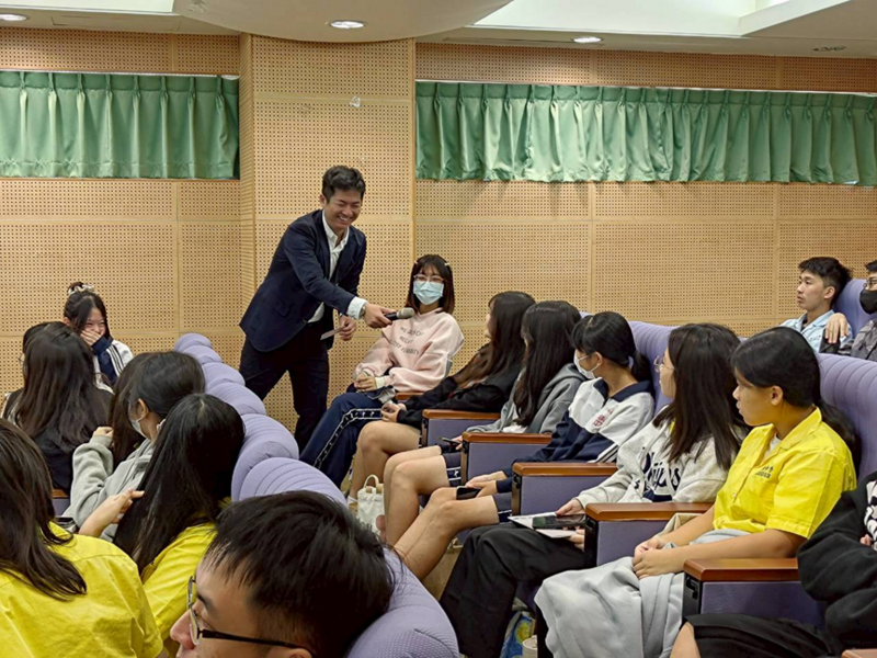 圖3.國立陽明交通大學食品安全及健康風險評估研究所 賴盈宏助理教授 演講圖片