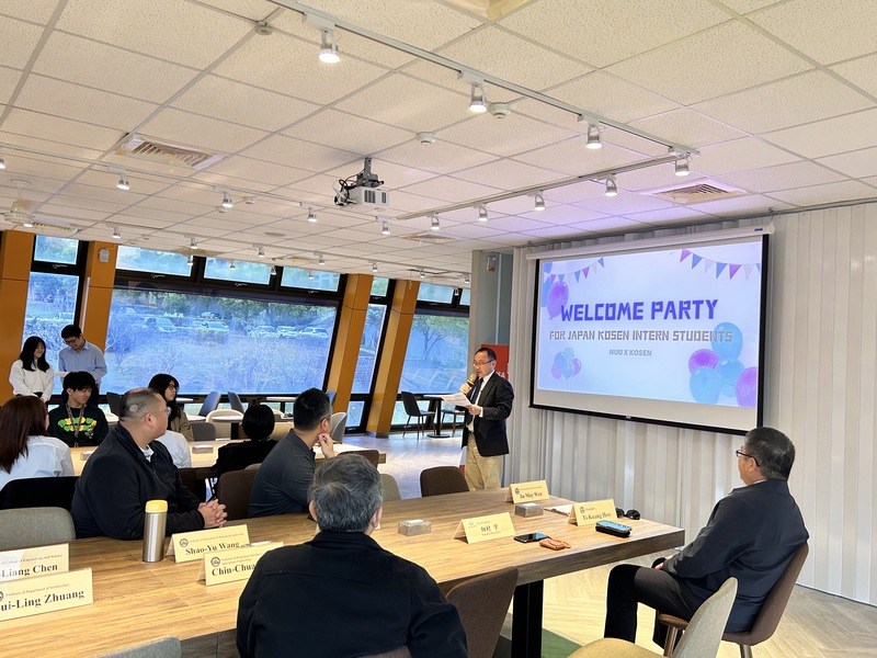 圖3.日本高專交流活動 日本宇部高專畑村學副校長致詞圖片