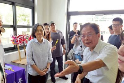 前總統蔡英文蒞臨苗栗火車頭園區聯大館!肯定在地文化與教育成果圖片